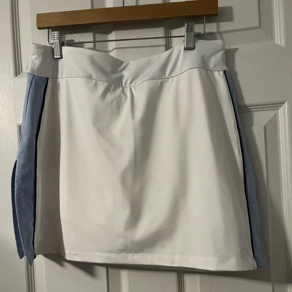 EUC white and blue Izod golf skirt - Picture 1 of 6